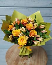 Букет цветов из:  Альстромерии и Розы в Андревское
