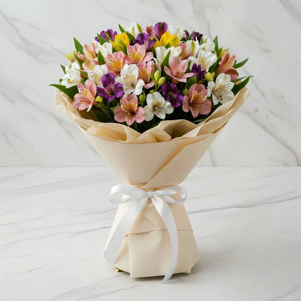 Букет цветов из: Альстромерии в Андревское