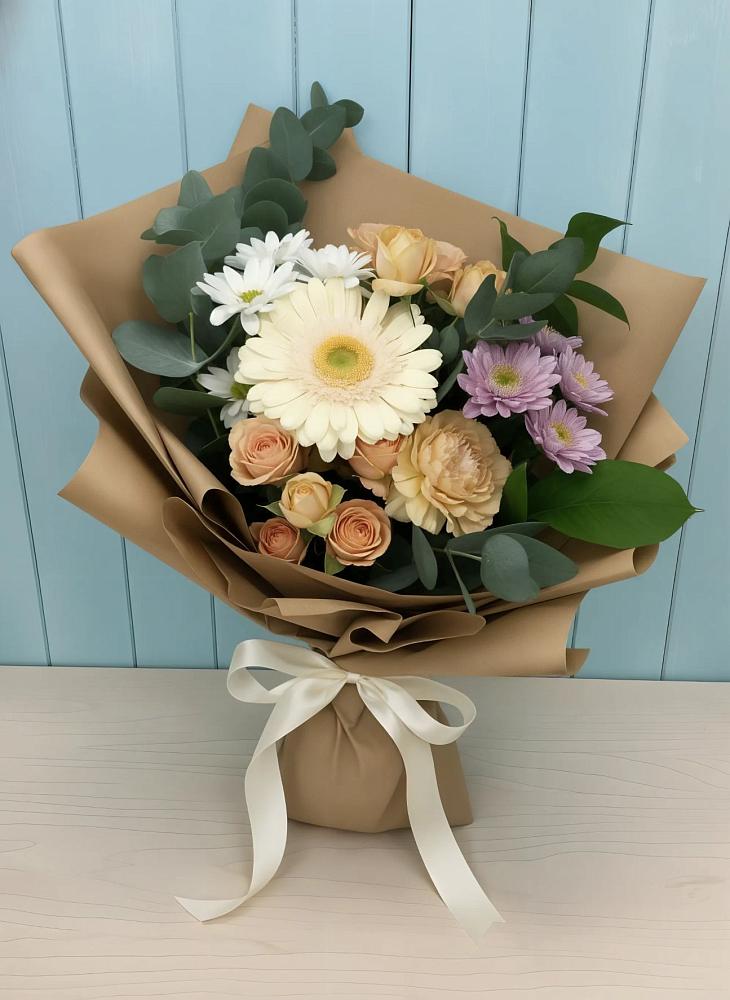 Букет цветов из: Герберы и Хризантемы в Андревское
