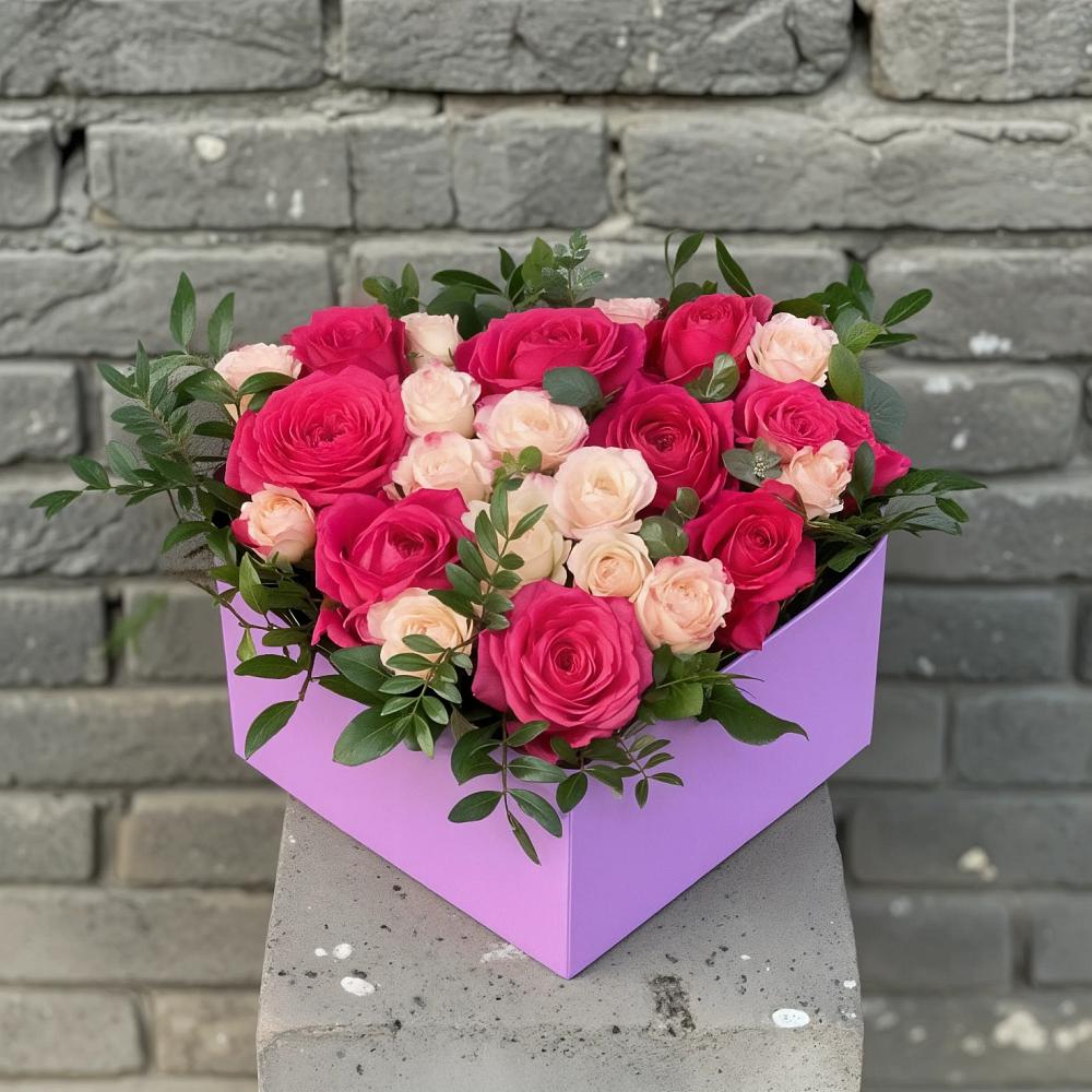 Цветочная композиция из Розы в коробке в Андревское