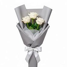 Букет 3 белые розы в Андревское