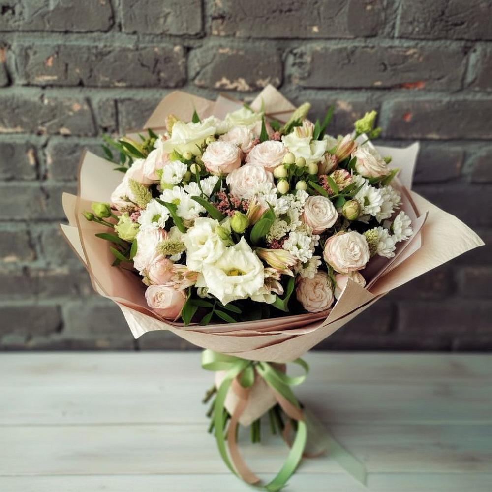 Букет цветов из: Альстромерии, Розы и Хризантемы в Андревское