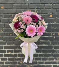 Букет цветов из:  Герберы и Хризантемы в Андревское