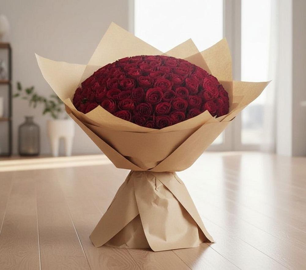 Букет 101 Красная роза в Андревское