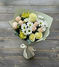 Букет цветов из:  Альстромерии, Розы и Хризантемы в Андревское
