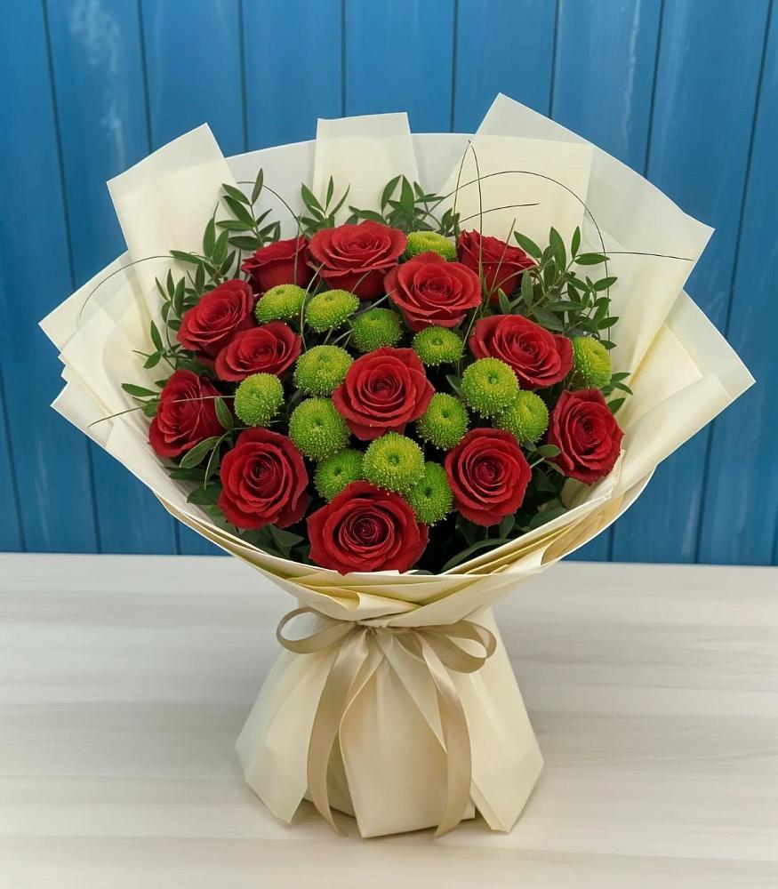 Букет цветов из: Розы и Хризантемы в Андревское