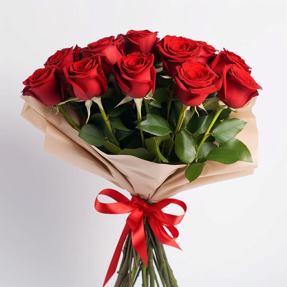 Букет 11 Красных роз Эдлесс Лав в Андревское