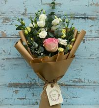 Букет цветов из:  Розы и Лизиантусы #REPLACE_PRED# Андревское